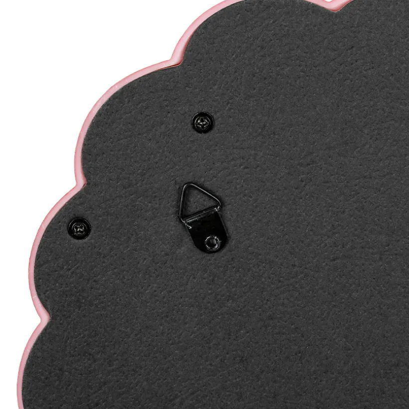 Miroir en forme de cœur torsadé 40 cm