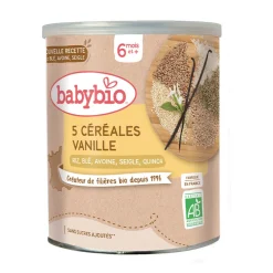 Mélange 5 céréales et vanille bio 6M+ 220g
