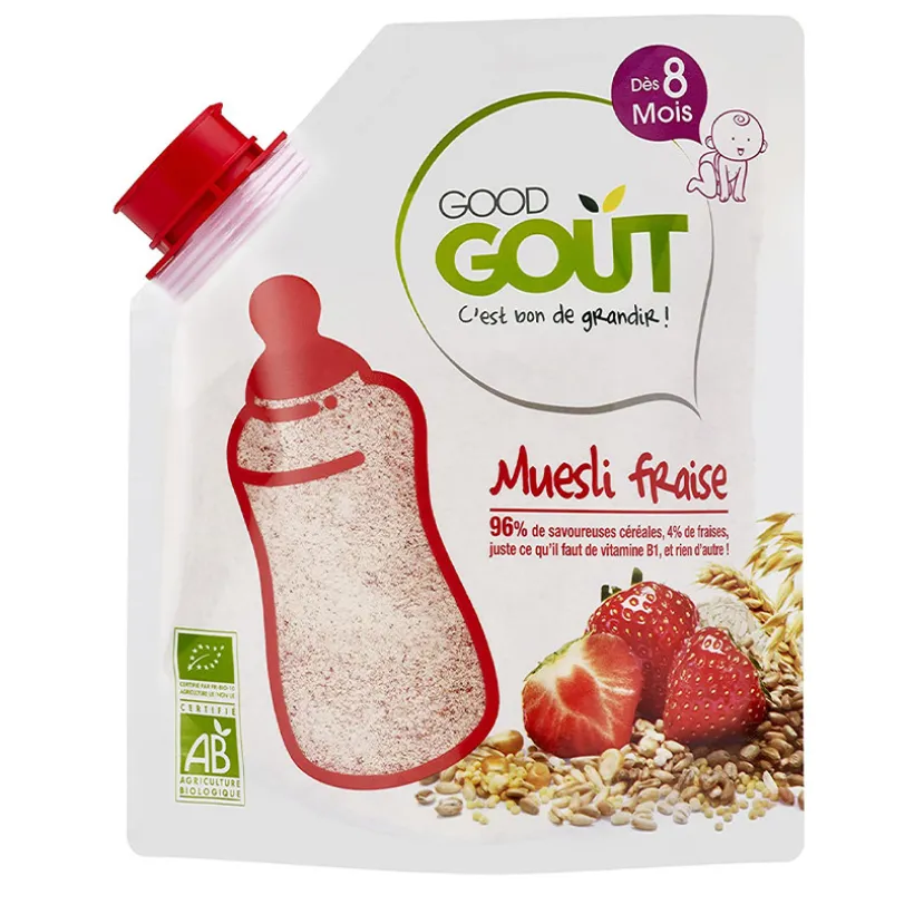 Mélange de céréales infantiles à la fraise bio - 200g