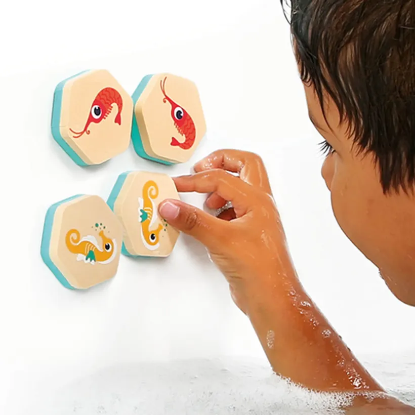 Mémory de bain 2 en 1 Animaux marins