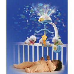 Mobile Lumi Compte Moutons - Bleu