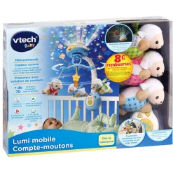 Mobile Lumi Compte Moutons - Bleu