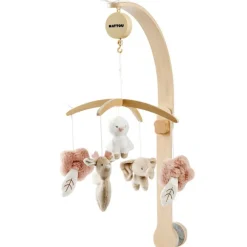 Mobile musicale en bois - Fanfan - Rose