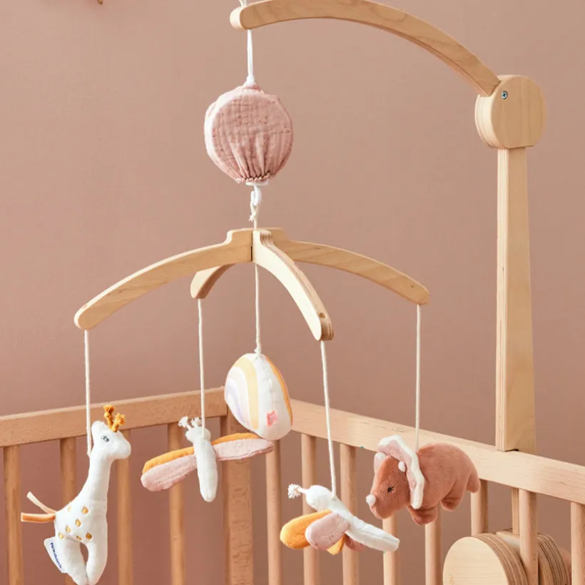 Mobile musical en bois Popsie, Gigi & Louli