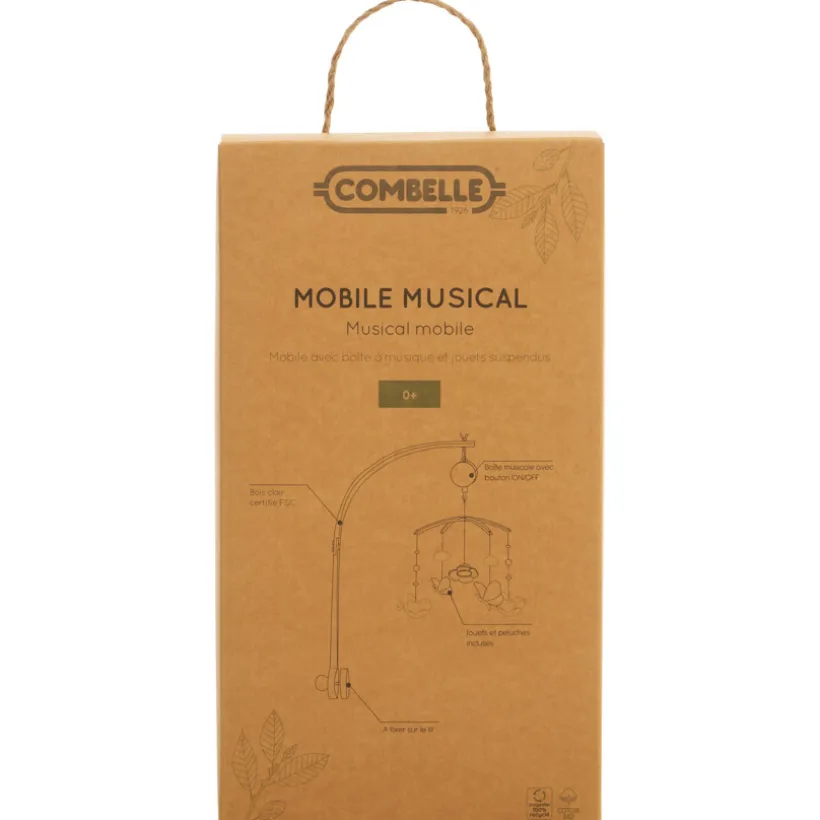 Mobile musical Promenade Bucolique rose