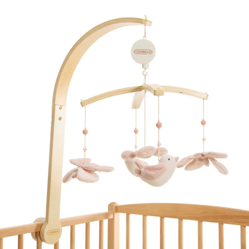 Mobile musical Promenade Bucolique rose