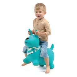 Mon chien sauteur bleu turquoise