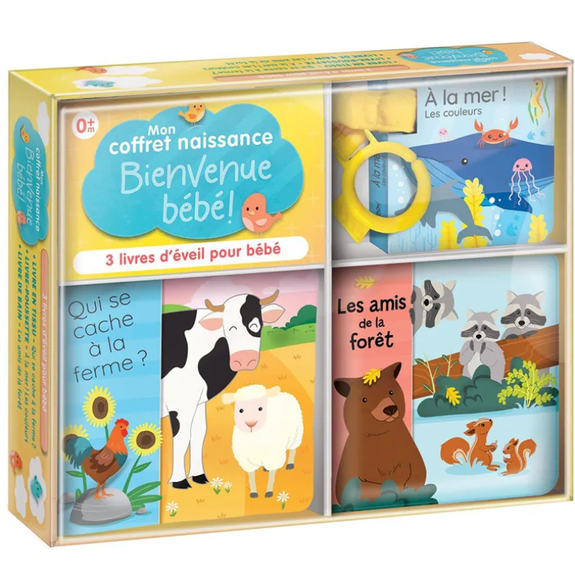 Mon coffret naissance - 3 livres d'éveil