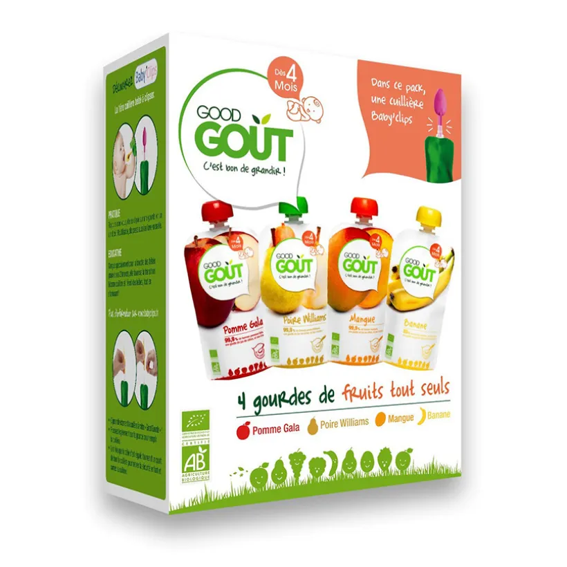 Mon kit premiers fruits bio - 4x120g
