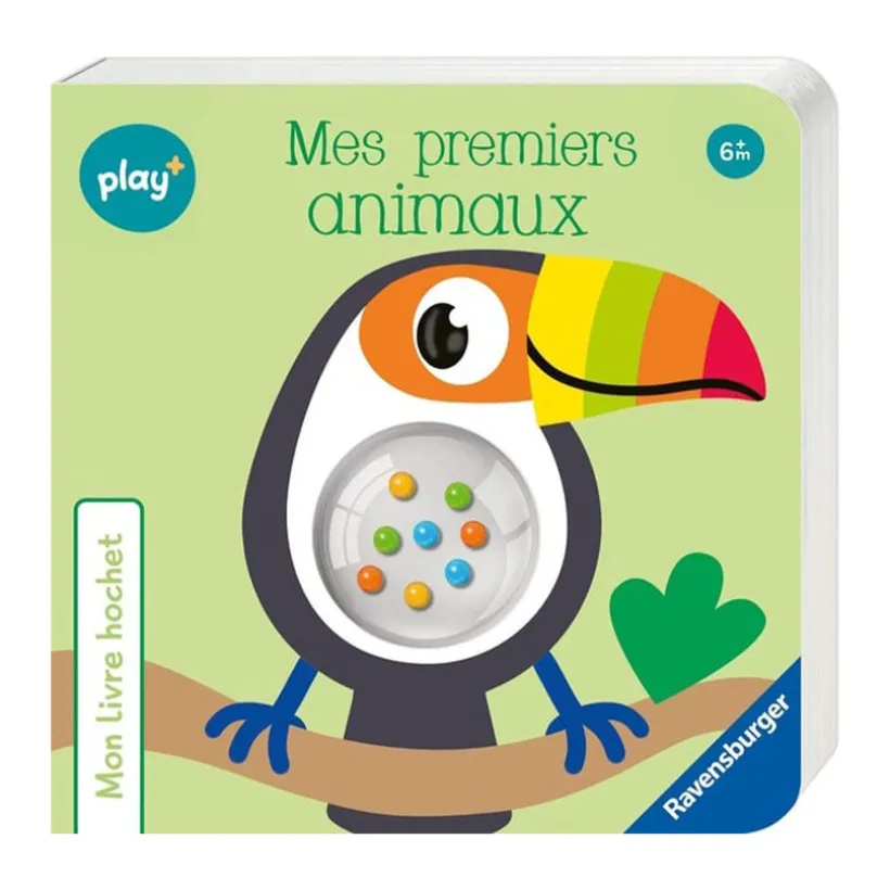 Mon livre hochet Play+ "Mes premier animaux"