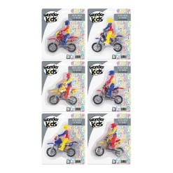 Motocross avec pilote (coloris aléatoire)