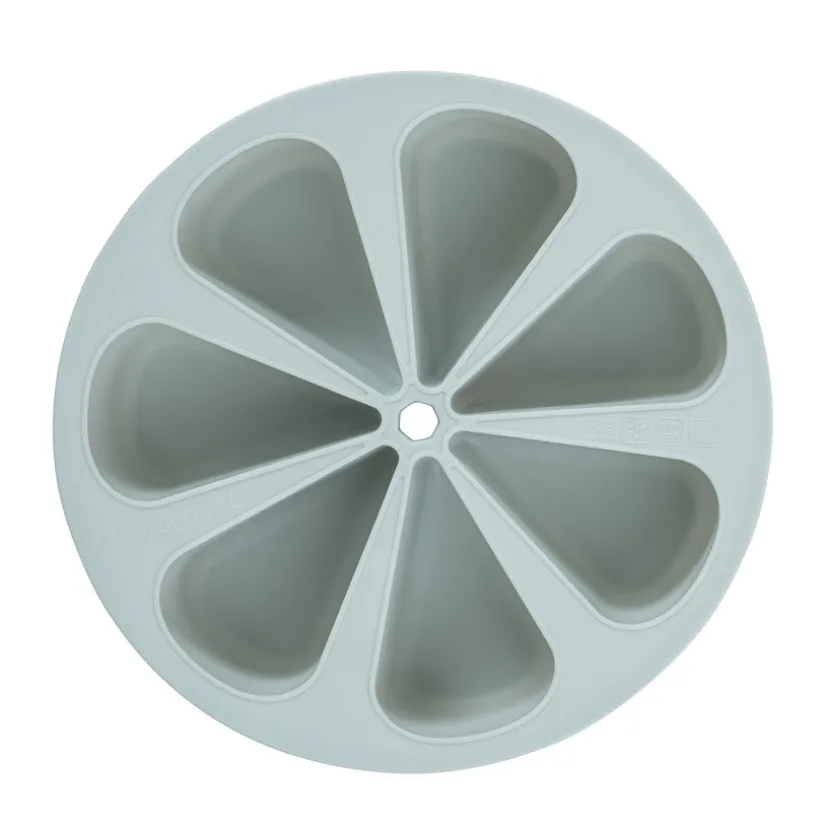 Moule de conservation multiportions 7 x 100ml en silicone vert
