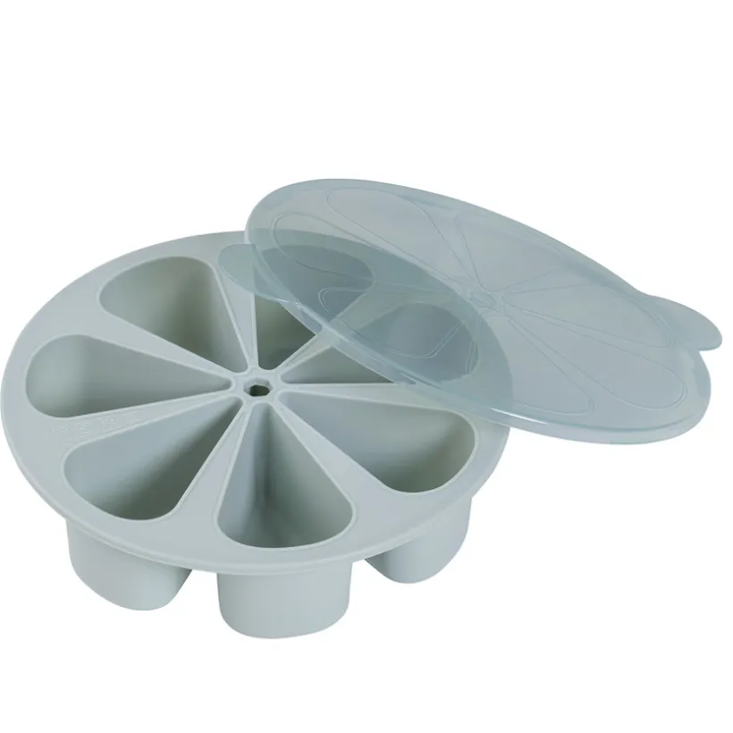 Moule de conservation multiportions 7 x 100ml en silicone vert