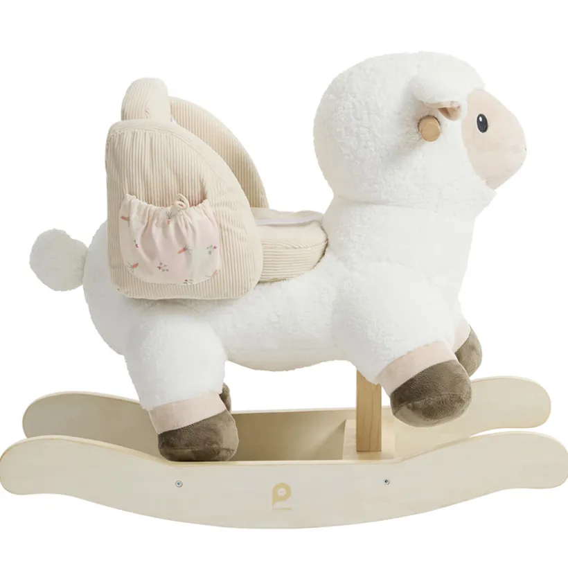 Mouton à bascule avec 2 jouets sensoriels