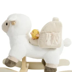 Mouton à bascule avec 2 jouets sensoriels