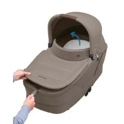 Nacelle pliable à matelas inclinable Sense twillic truffle