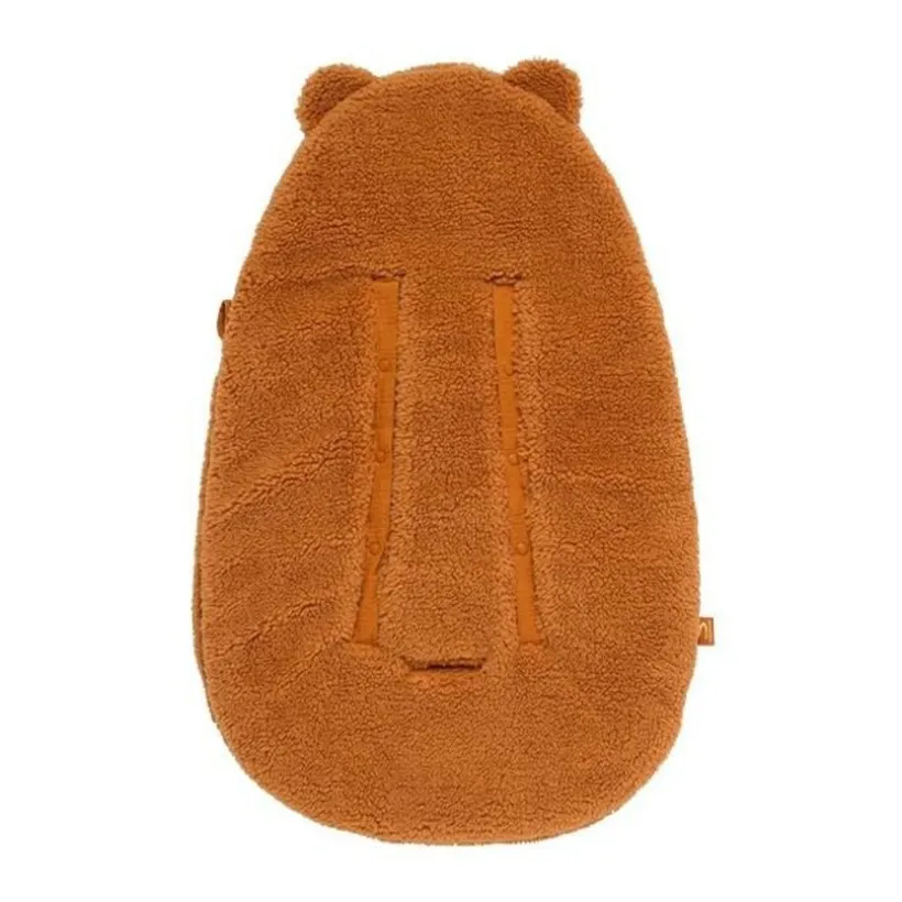 Nid d'ange hiver 5 attaches 0-3M en sherpa Orsino caramel