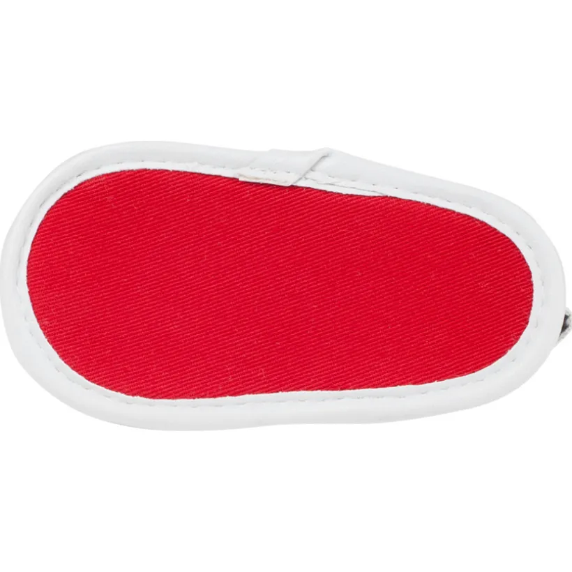 Nu-pieds souples aspect cuir à scratchs