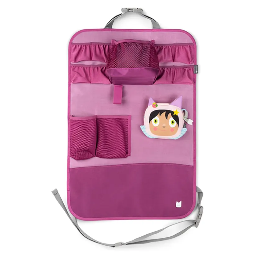 Organiseur de voiture + mini sac Fée rose