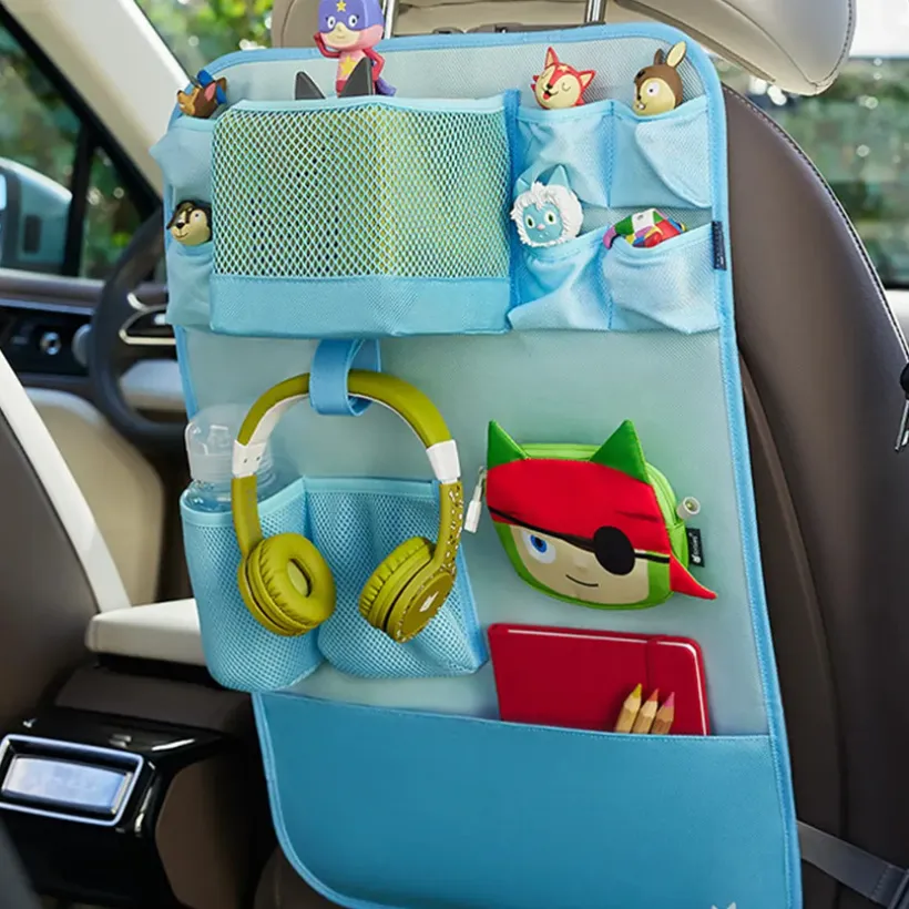 Organiseur de voiture + mini sac Pirate bleu