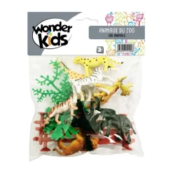Pack 8 animaux du zoo + accessoires