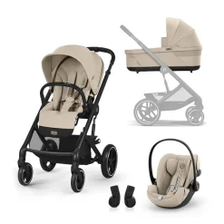 Pack Balios poussette S Lux + nacelle Cot S + siège-auto i-Size cloud G Almond Beige