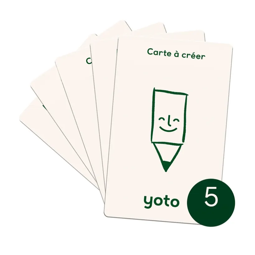 Pack de 5 cartes à écouter "Cartes à créer"
