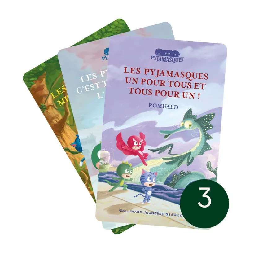 Pack de 3 cartes à écouter Collection Pyjamasques