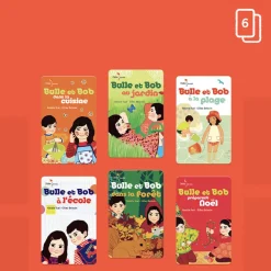 Pack de 6 cartes à écouter "Les aventures de Bulle et Bob"