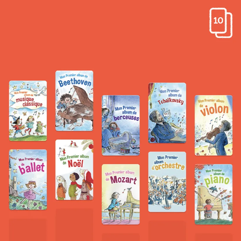Pack de 10 cartes à écouter "Ma première collection de musique classique"