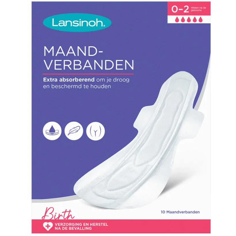 Pack de 10 serviettes post-partum Extra-Absorbantes