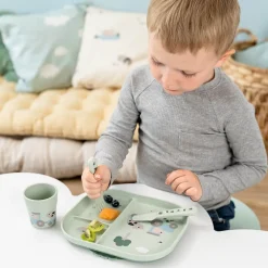 Pack vaisselle premier repas Tiny Farm vert Foodie