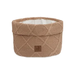 Panier de rangement en tricot Check Knit biscuit