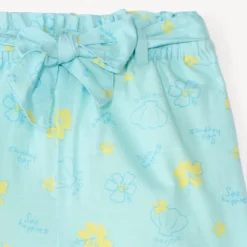 Pantacourt fluide imprimé fantaisie coquillages pour fille