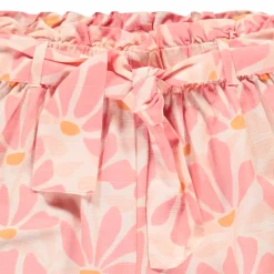 Pantacourt fluide imprimé floral pour fille