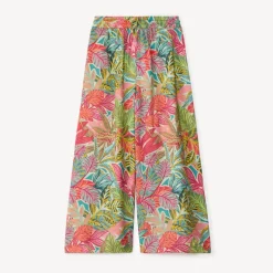 Pantalon ample et fluide imprimé fantaisie pour fille