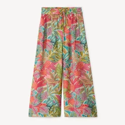 Pantalon ample et fluide imprimé fantaisie pour fille