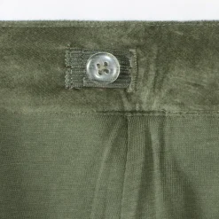 Pantalon bootcut en velours + ceinture tressée pour fille