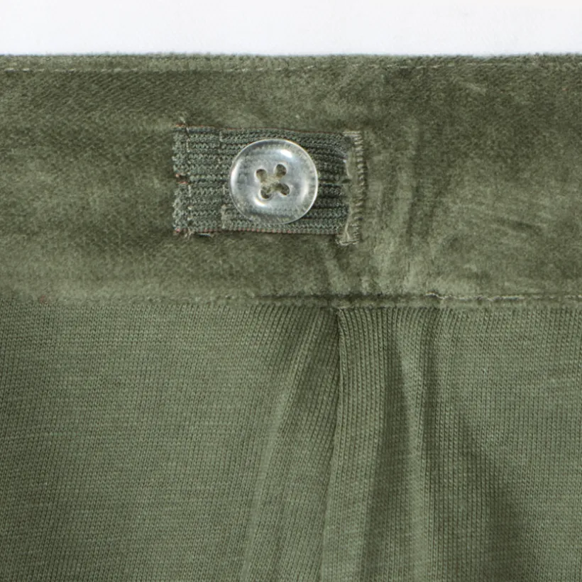 Pantalon bootcut en velours + ceinture tressée pour fille
