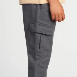 Pantalon cargo en toile unie pour garçon