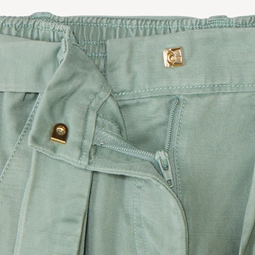 Pantalon cargo en twill avec ceinture pour fille