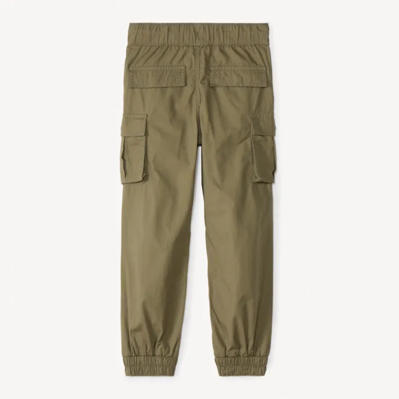 Pantalon cargo style parachute à poches pour garçon