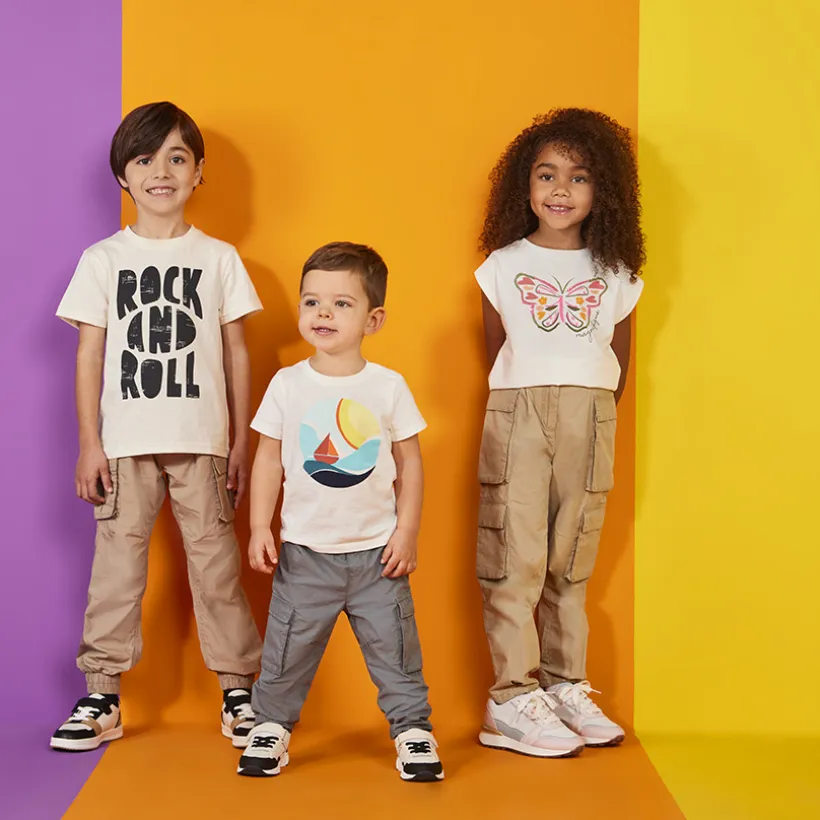 Pantalon cargo style parachute à poches pour garçon