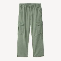 Pantalon cargo uni en toile pour garçon