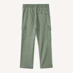 Pantalon cargo uni en toile pour garçon