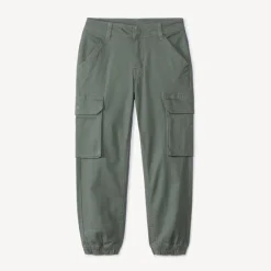 Pantalon cargo uni à poches soufflet pour garçon