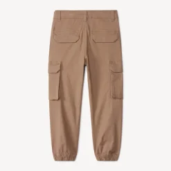 Pantalon cargo uni à poches soufflet pour garçon