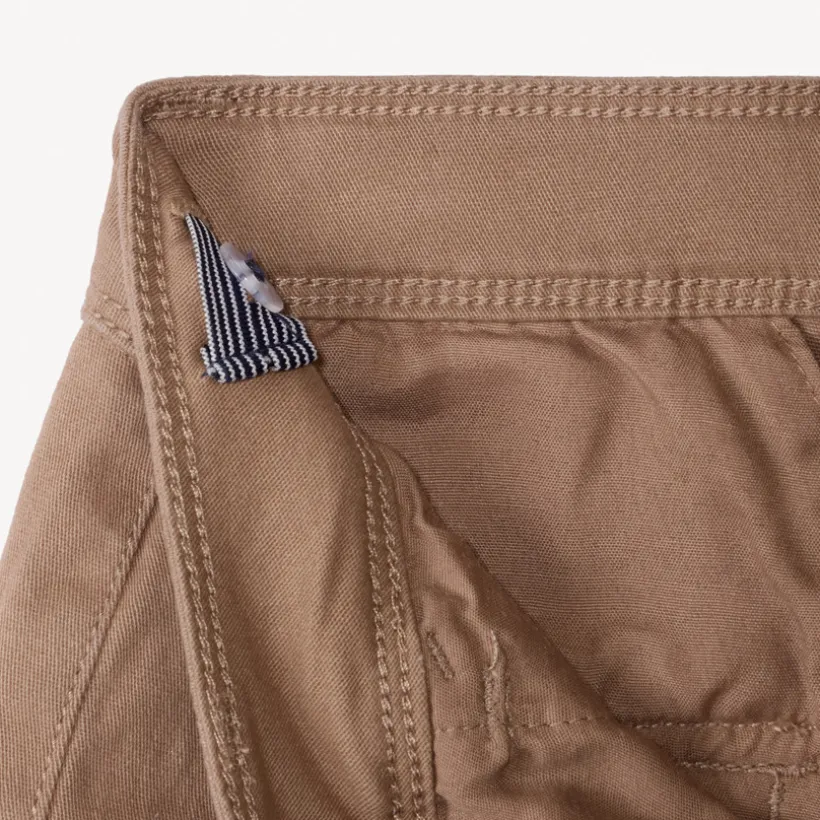 Pantalon cargo uni à poches soufflet pour garçon