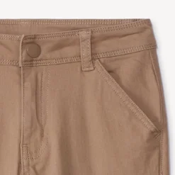Pantalon cargo uni à poches soufflet pour garçon