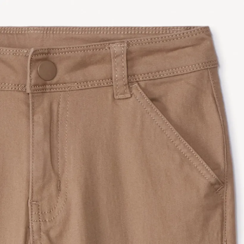 Pantalon cargo uni à poches soufflet pour garçon